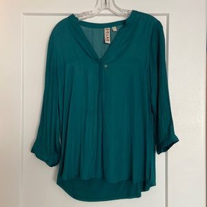 Jade blouse from Anthropologie